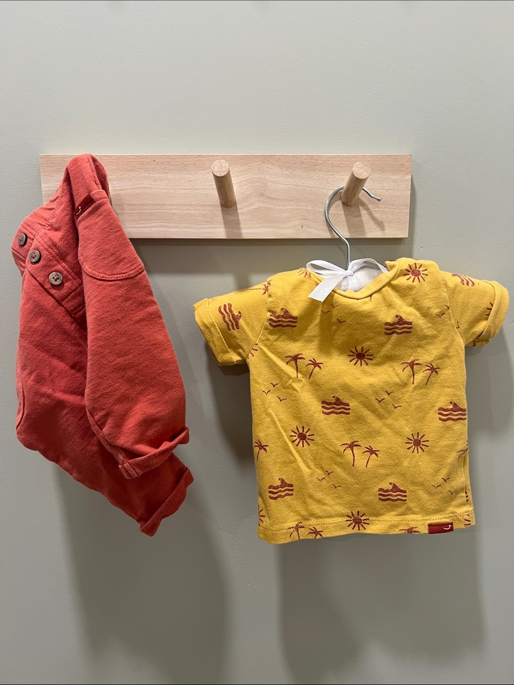 3mo old Palm-Print shirt and pant set